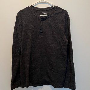 Sonoma Long sleeve shirt 60% cotton 40% polyester Gray Medium